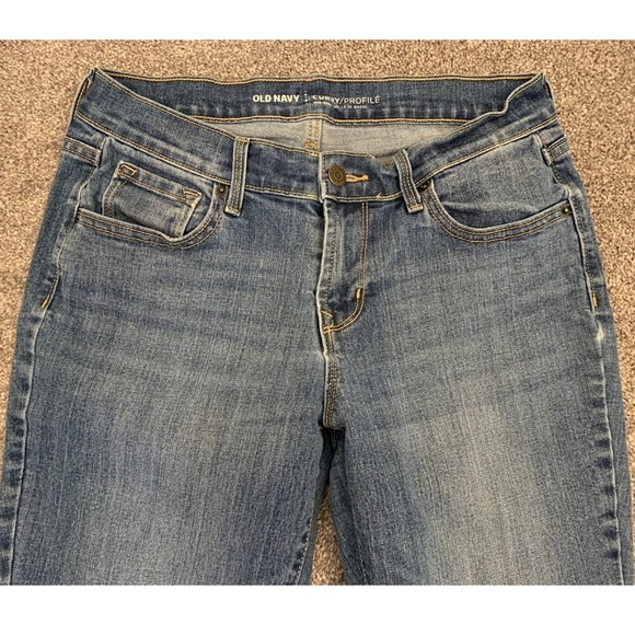 Old Navy Womens Jeans Size 6 Regular Blue Denim Curvy Mid Rise Stretch 5-Pockets - Picture 3 of 13